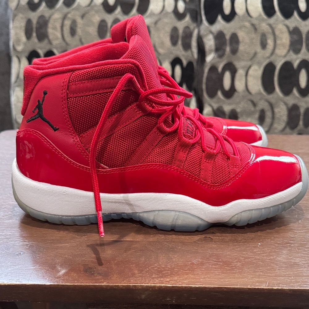 Nike Red Kids' Air Jordan 11 win like 96” High-Top Sneakers